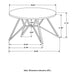 Travis - Round Top Coffee Table With Hairpin Legs - Gray / Black Furniture Max