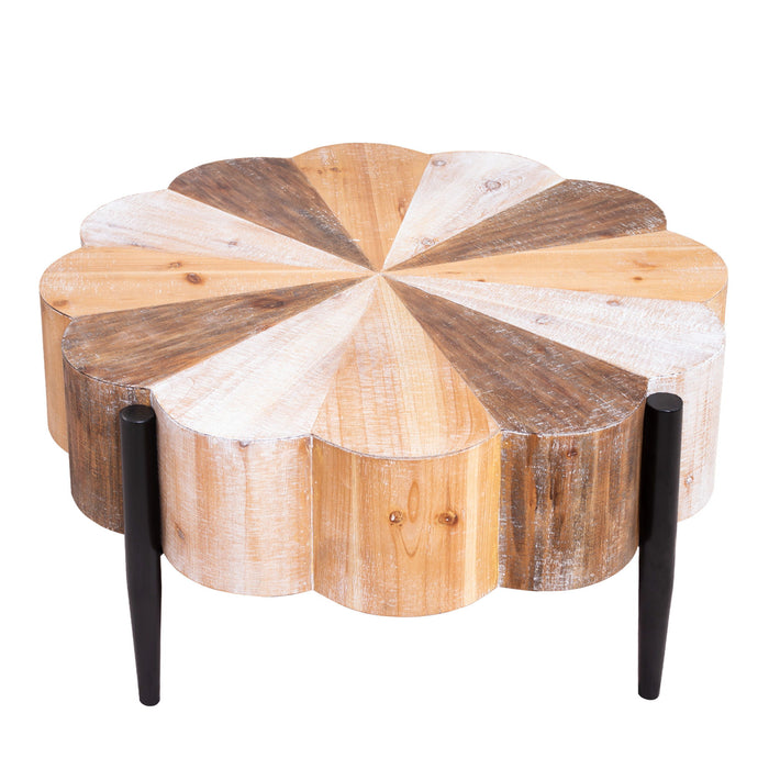 Flower Shaped Coffee Table For Living Room - Multicolor Home Essentials
