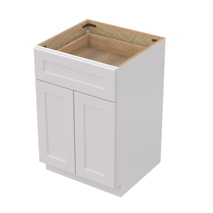Shaker Base Cabinet With Soft-Close Drawer & Double Doors, Adjustable Shelf Home Essentials