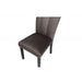 Dining Chairs With Pedestal Base (Set of 2) - Black / Brown Home Essentials