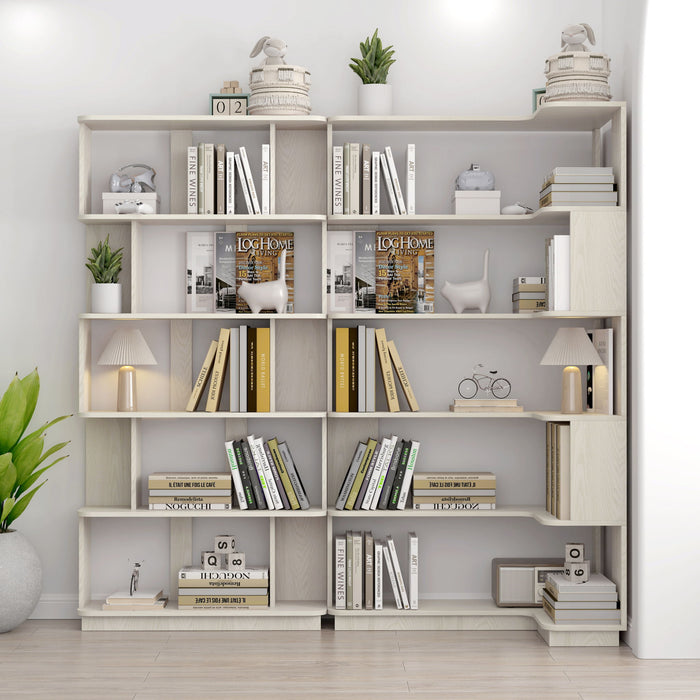 L-Shaped Corner Bookshelf Home Essentials