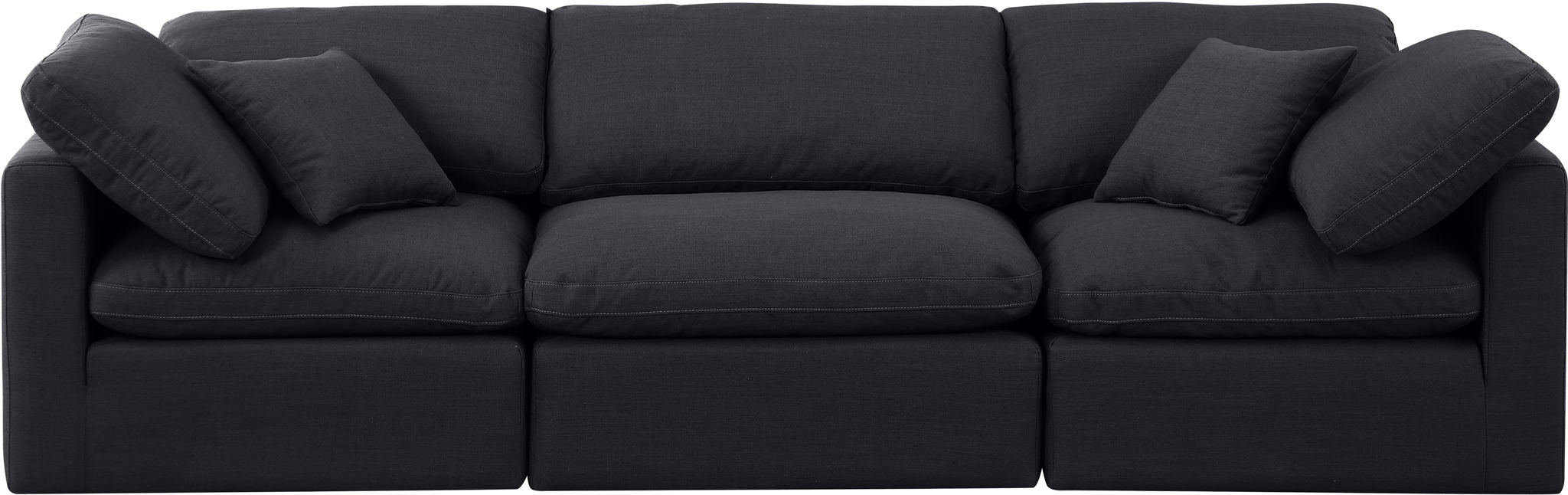 Indulge - Linen 3 Seat Modular Sofa Meridian Furniture