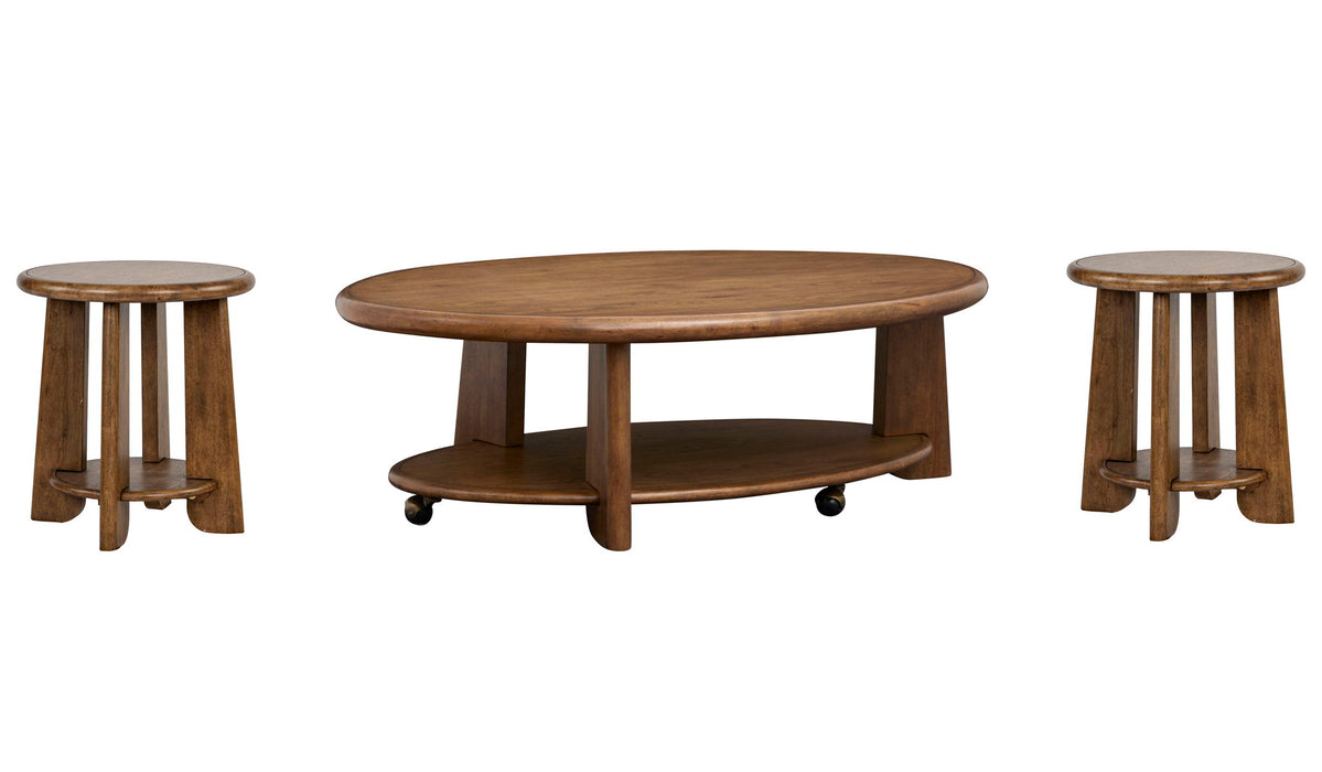 Tanner - Oval Cocktail Table Set Magnussen Furniture