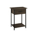 Contemporary 2 Tier Accent Table With Storage Drawer 8th Street