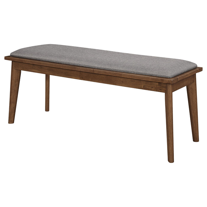 Upholstered Dining Bench - Brown / Gray Furniture Max