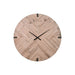 Wall Clock, Round, Large Oversized - Brown 8th Street