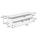 Storage Ottoman With Tufted Seat And Underseat Drawer Home Essentials