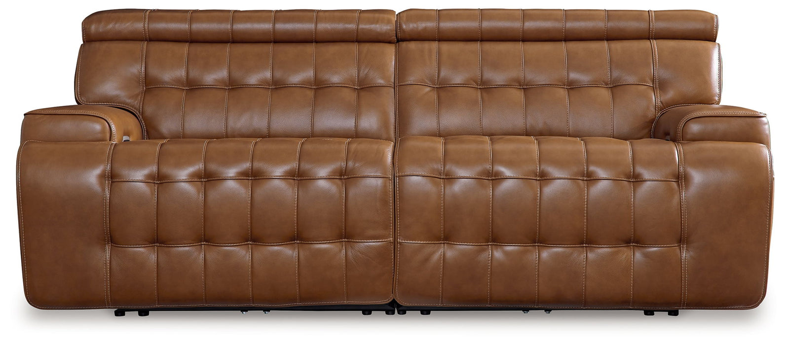 Temmpton - 2-Piece Power Reclining Sectional Loveseat - Chocolate Signature Design by Ashley®