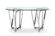 Lenox Square - Rectangular Sofa Table Base - Nickel Magnussen Furniture