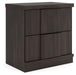 Shaehartin - Two Drawer Night Stand - Dark Brown Signature Design by Ashley®