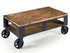 Pinebrook - Rectangular 2 Braking Casters Cocktail Table Set Magnussen Furniture