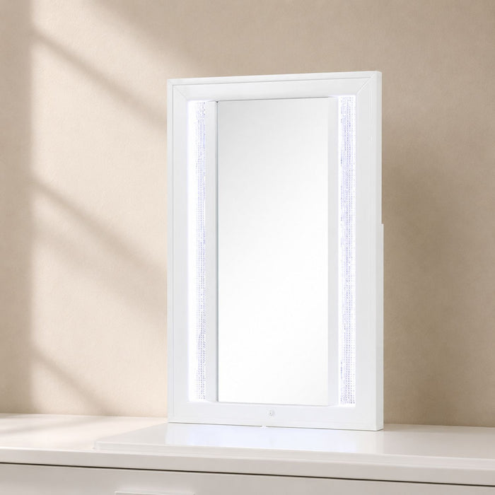 Abigale - Nightstand Top Mirror With LED Lighting (Only Mirror Top) - White Matrix Furniture Group