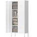 Modern Storage Cabinet With Adjustable Shelves, Magnetic Door Stopper Home Essentials
