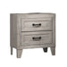 Nightstand, Bedside Table - White Washed Home Essentials