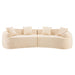 Curved Compressed Sofa, Nordic-Style Design For Living Room Home Essentials