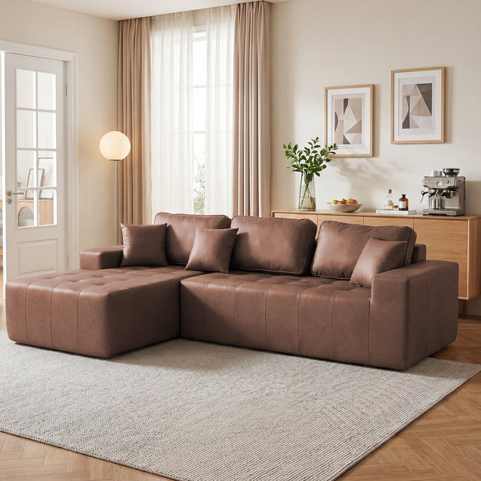 L - Shaped Corner Chaise Sofa Bed Home Essentials