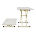 Adjustable Standing Table, Indoor & Outdoor Use, Portable With Adjustable Height - Off White / White Home Essentials