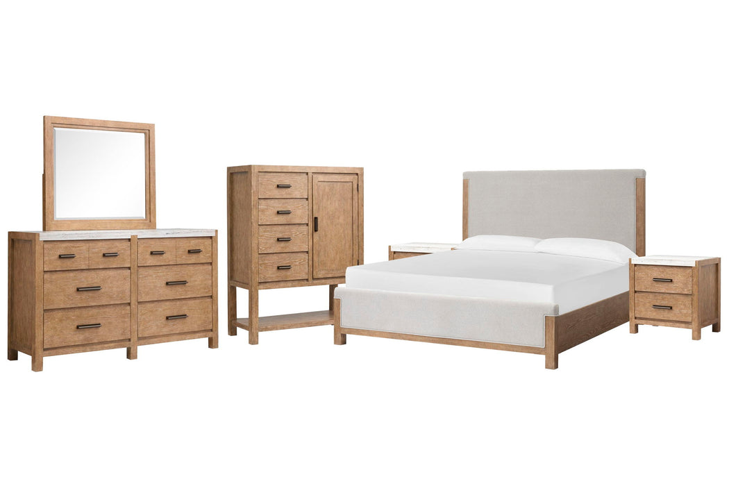 Plum Creek - Upholstered Panel Bedroom Set Magnussen Furniture