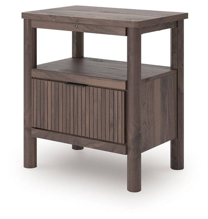 Pamytta - One Drawer Night Stand - Brown Signature Design by Ashley®