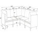 Upholstered Modular Sectional With Tall Legs Home Essentials