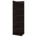 6 Tier Corner Bookcase - Cappuccino Furniture Max