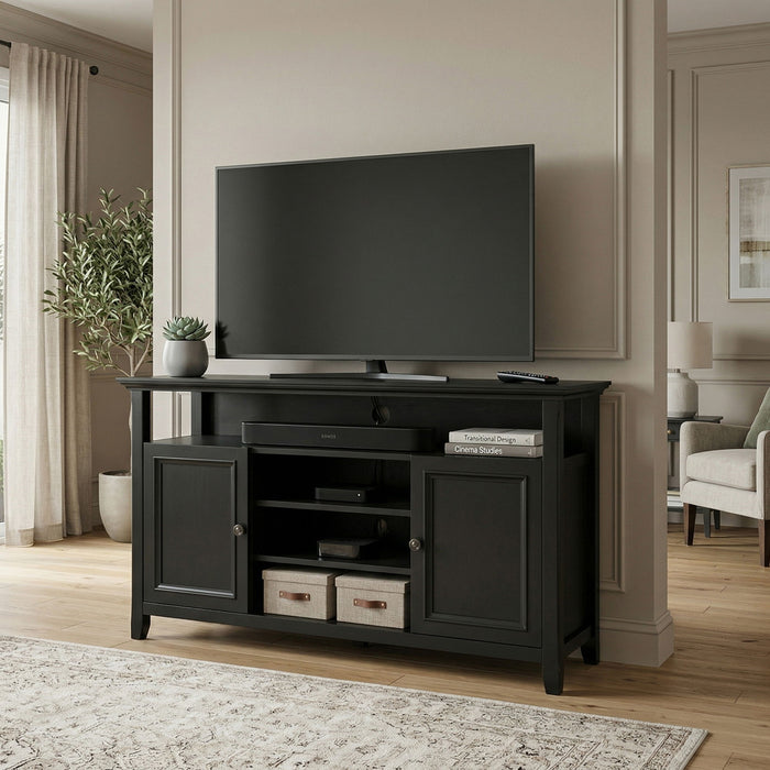 Amherst - TV Media Stand, Handcrafted Simpli-Home