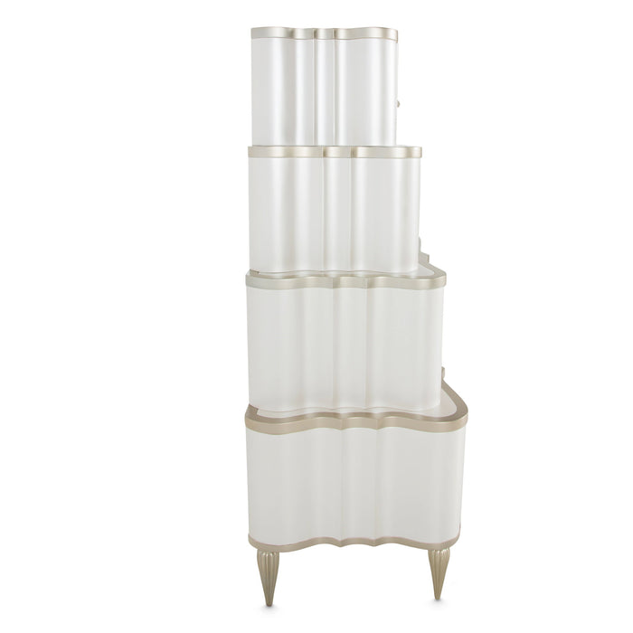 London Place - 6-Drawer Tiered Chest - Creamy Pearl Michael Amini