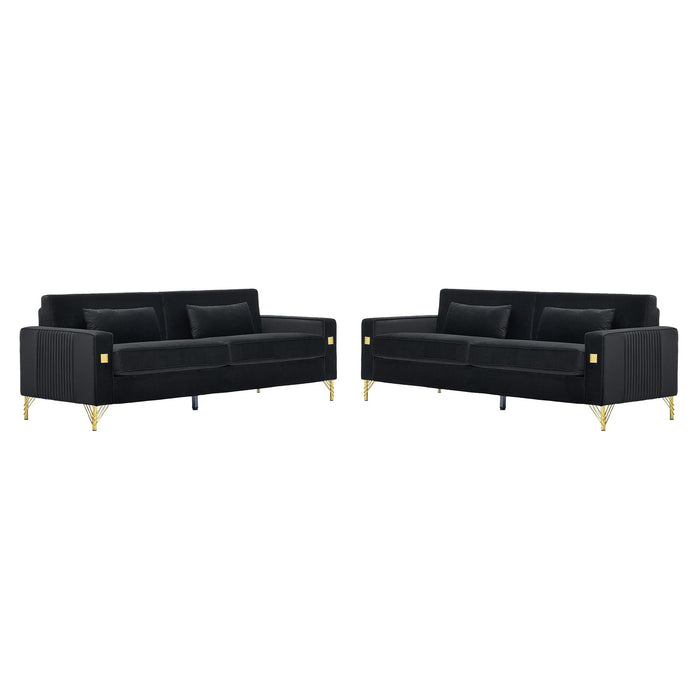 2 Pieces Sofa Sofa Set With Removable Cushions For Home Apartment Home Essentials