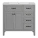 Modern Bathroom Vanity With Sink, Freestanding With Drawers And Doors Hearth and Haven
