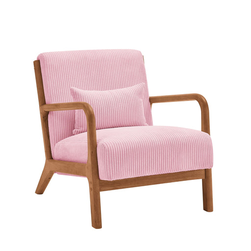 Upholstered Armchair With Back Support Pillow Home Essentials