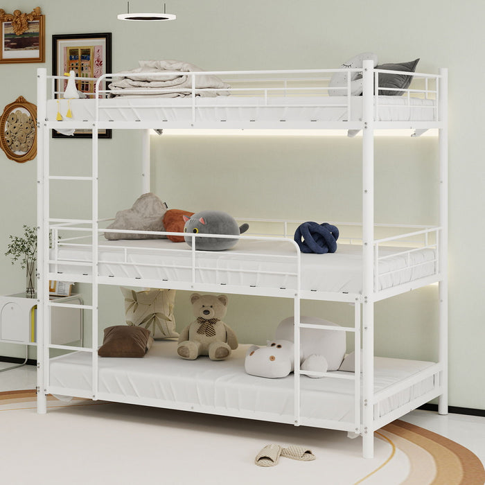 Triple Frame Bed With Built In Ladder Home Essentials