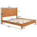 Platform Bed Frame & Tall Headboard Home Essentials