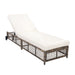 Outdoor Lounge Chair With 5 Position Backrest With Cushion And Wheels Hearth and Haven