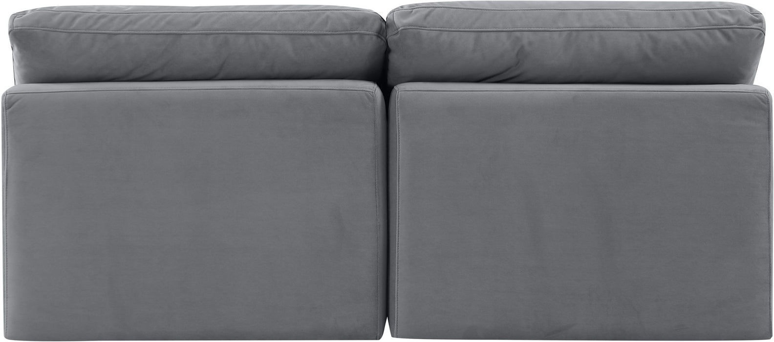 Indulge - Velvet 2 Seat Modular Armless Sofa Meridian Furniture