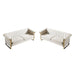 2 Piece Sofa Set With Tufted Back And Deep Seating Home Essentials