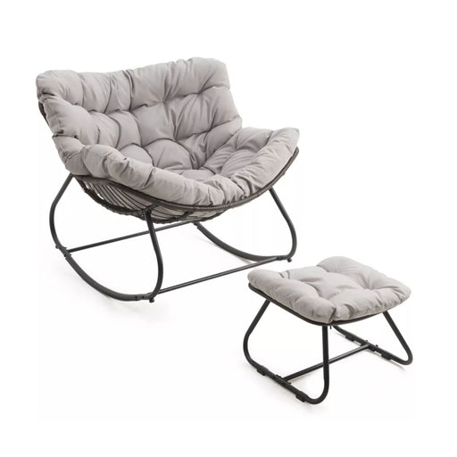 Egg Rocking Chair With Ottoman Home Essentials