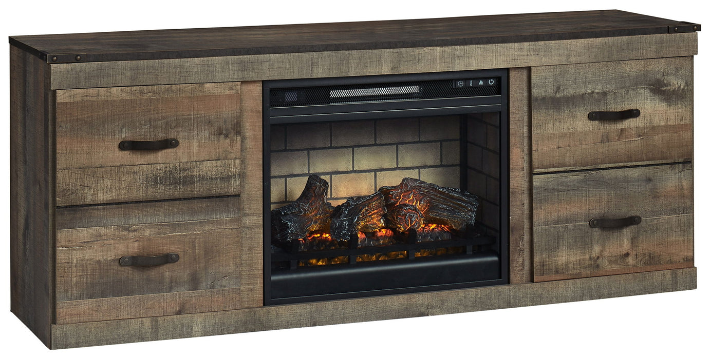 Trinell - TV Stand With Electric Fireplace - Brown Signature Design by Ashley®