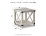 Carynhurst - Rectangular End Table - Whitewash Signature Design by Ashley®