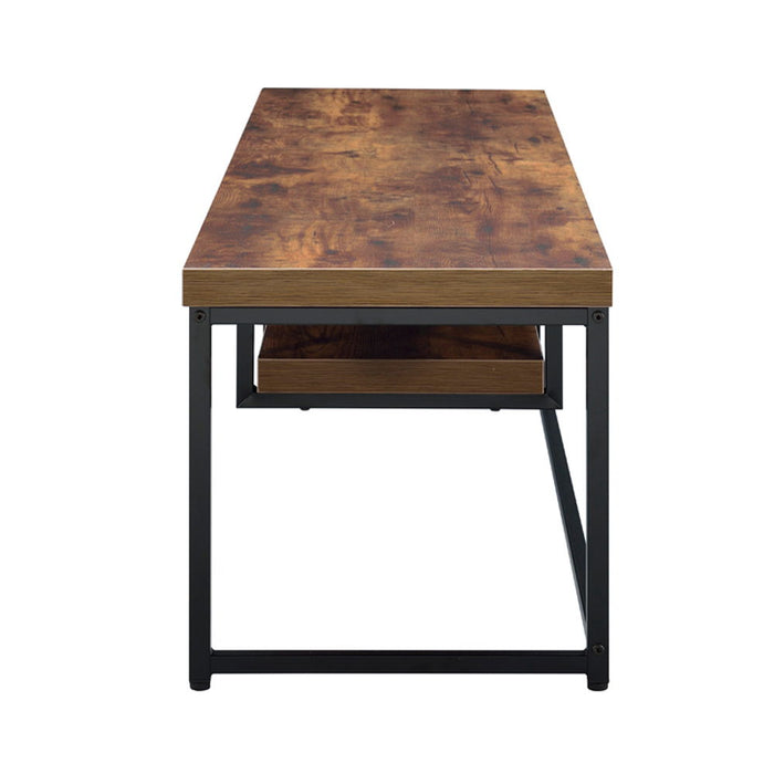 Bob - 16" TV Stand - Weathered Oak & Black Metal ACME