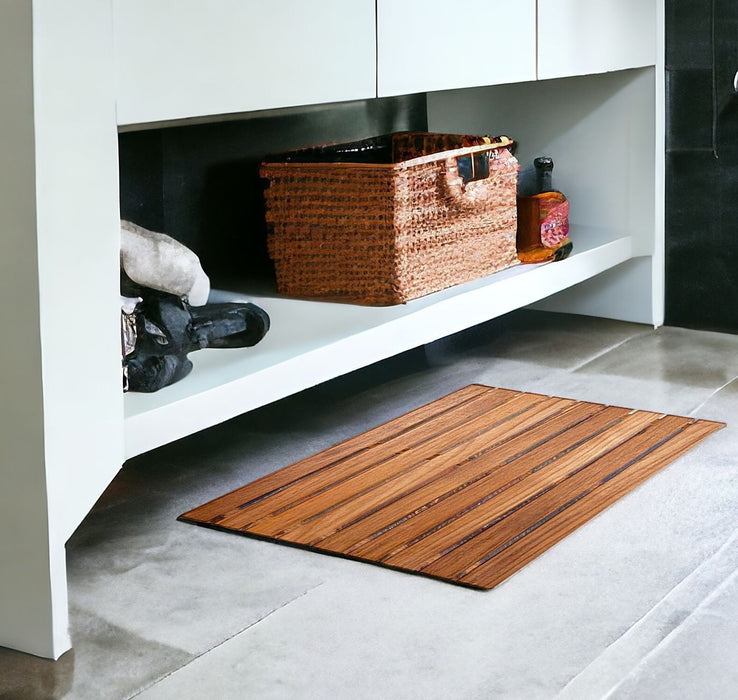 20" Premium Shower Bath Mat - Teak