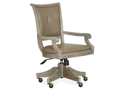 Lancaster - Fully Upholstered Swivel Chair - Dove Tail Gray Magnussen Furniture