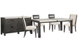 Plum Creek - 6 Piece Rectangular Dining Table Set Magnussen Furniture