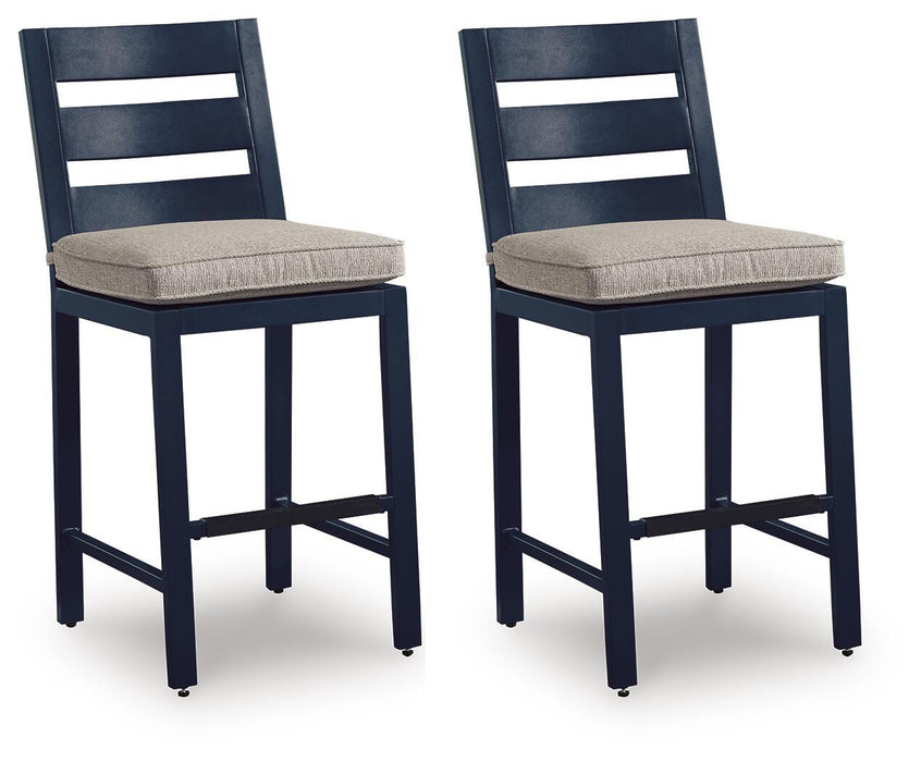 East Beach - Barstool (Set of 2) - Blue Signature Design by Ashley®