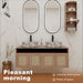 Bathroom Vanity & Art Sink And Storage Rack, Float Mounting Design Home Essentials