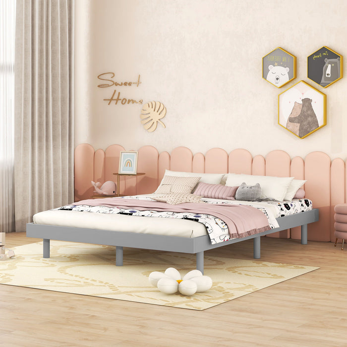 Modern Floating Platform Bed Frame Home Essentials