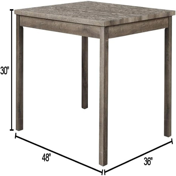 5 Piece Transitional Dining Set With Table And Upholstered Chairs Home Essentials