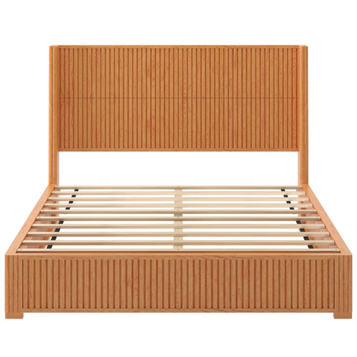 Platform Bed Frame With Headboard, Floor Standing Design Home Essentials