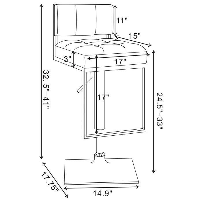 Adjustable Bar Stool, Height-Adjustable For Modern Dining Spaces Furniture Max
