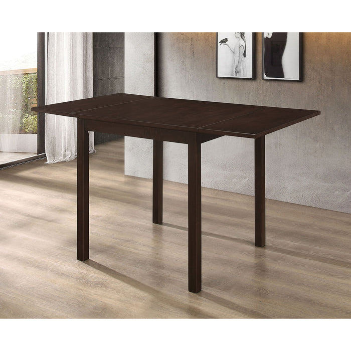 Dining Table With Drop Extension Leaf Table With Foldable Ends For Compact Spaces - Brown Furniture Max
