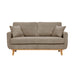 Upholstered Loveseat With Arms And Pillows Home Essentials